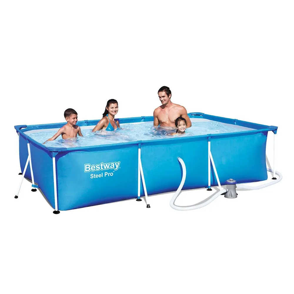Bestway Amalfi 300x201x66cm szögletes csővázas medence vízforgatóval