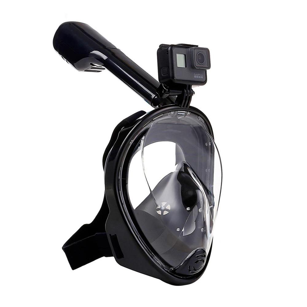 Trizand Snorkel180 búvármaszk teljes arcra sportkamera csatlakozási ponttal,L-XL