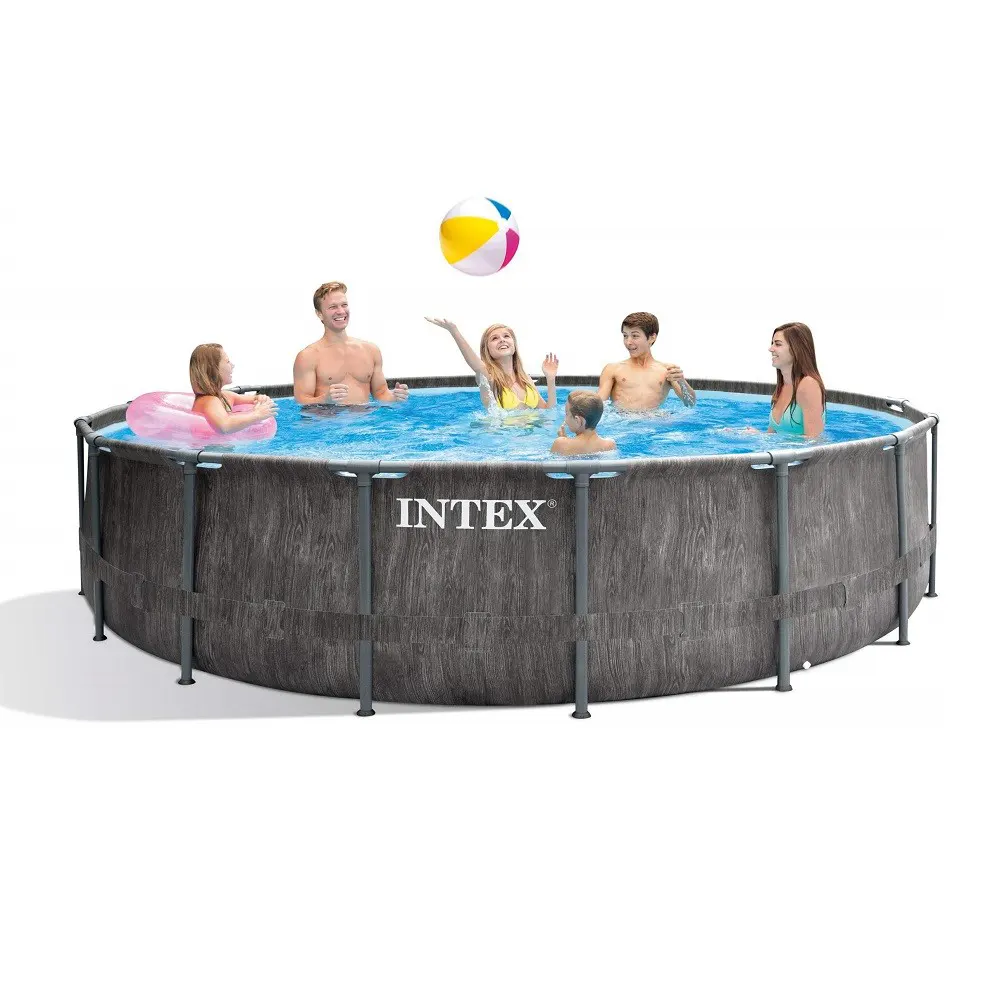 Intex Greywood Premium 457x122cm, csővázas medence vízforgatóval, létrával