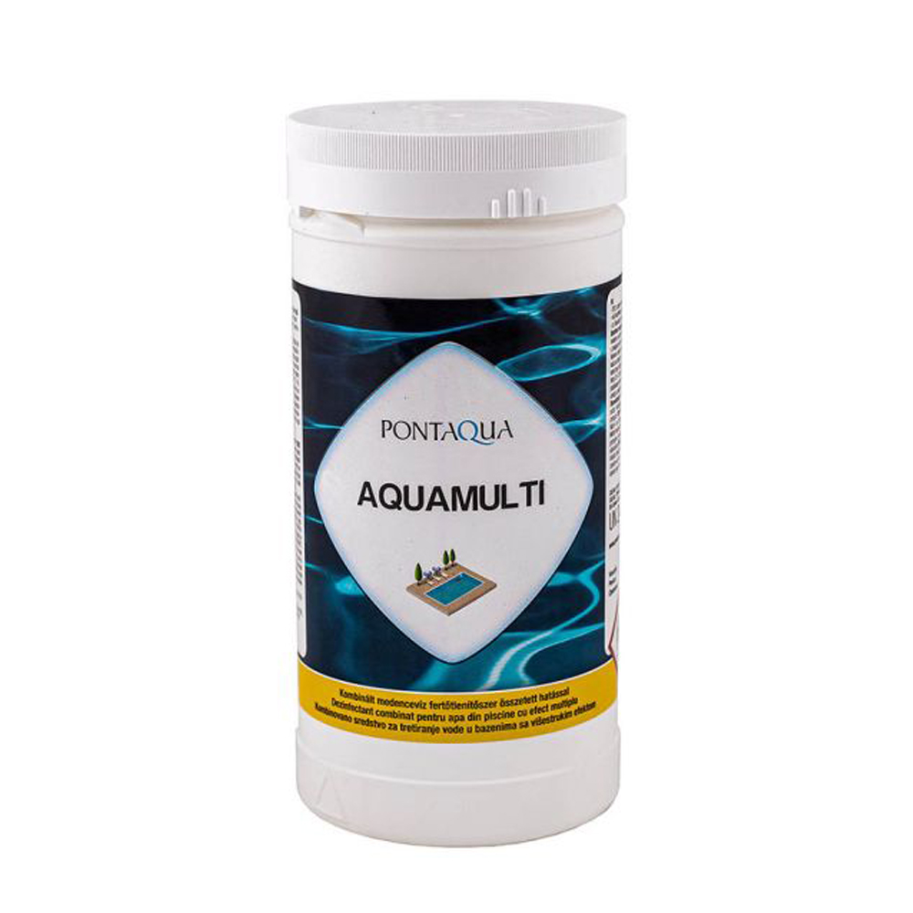 Aquamulti 1kg - összetett hatású medence vízkezelő szer - 5 x 200 gramm