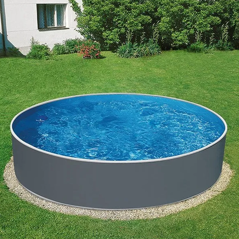Mountfield Azuro Graphite fémpalástos medence, 360x90cm