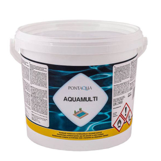 Aquamulti 3kg - összetett hatású medence vízkezelő szer - 15 x 200 gramm