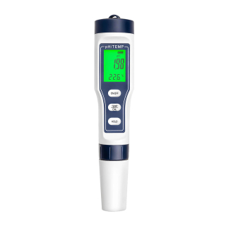 PurePool digitális pH és hőmérséklet mérő kézi műszer + ajándék kalibráló szer